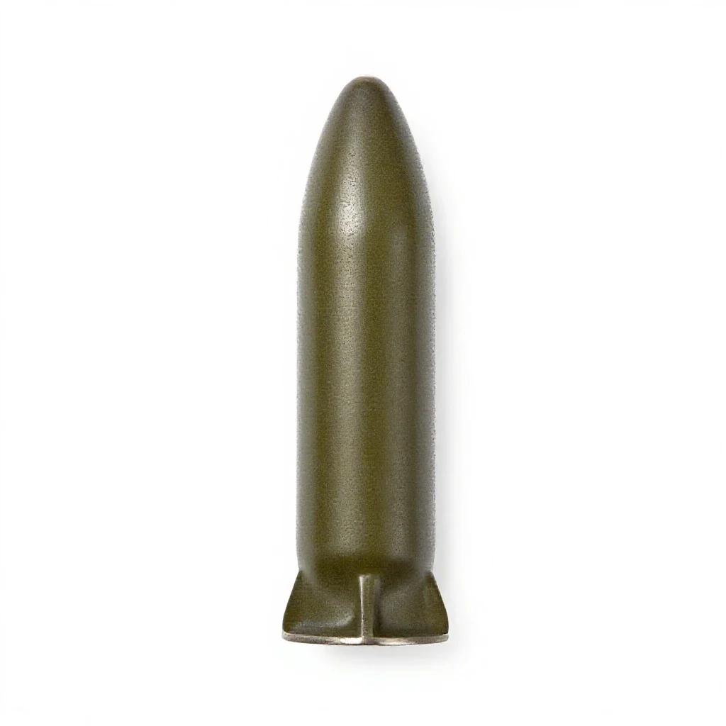 Artillery shell isolated on a white background