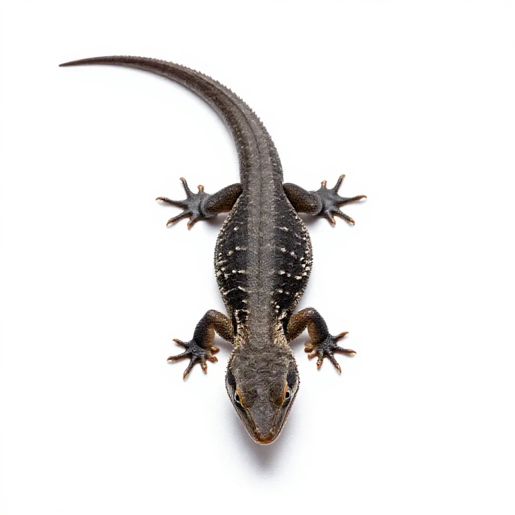 Basilisk isolated on a white background