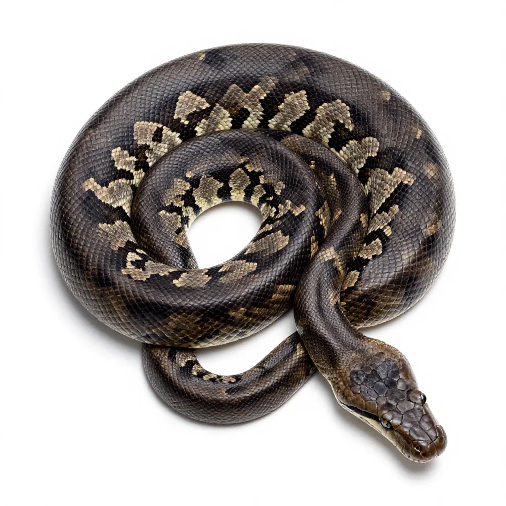 Boa constrictor isolated on a white background