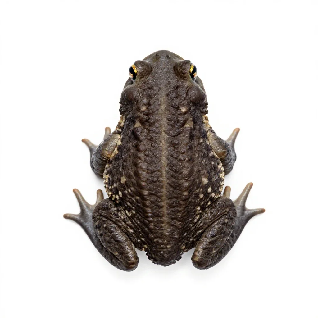 Bufo isolated on a white background