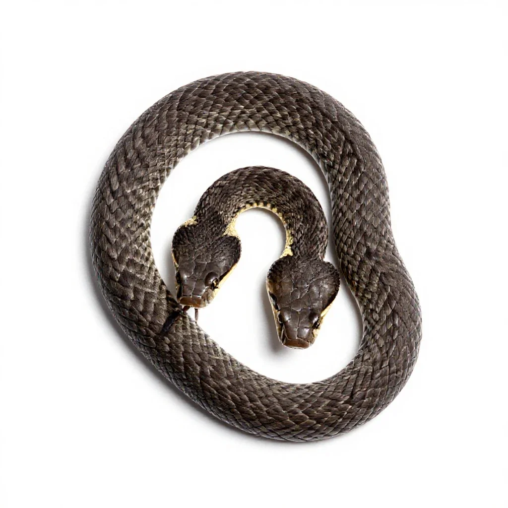 Canebrake rattlesnake isolated on a white background
