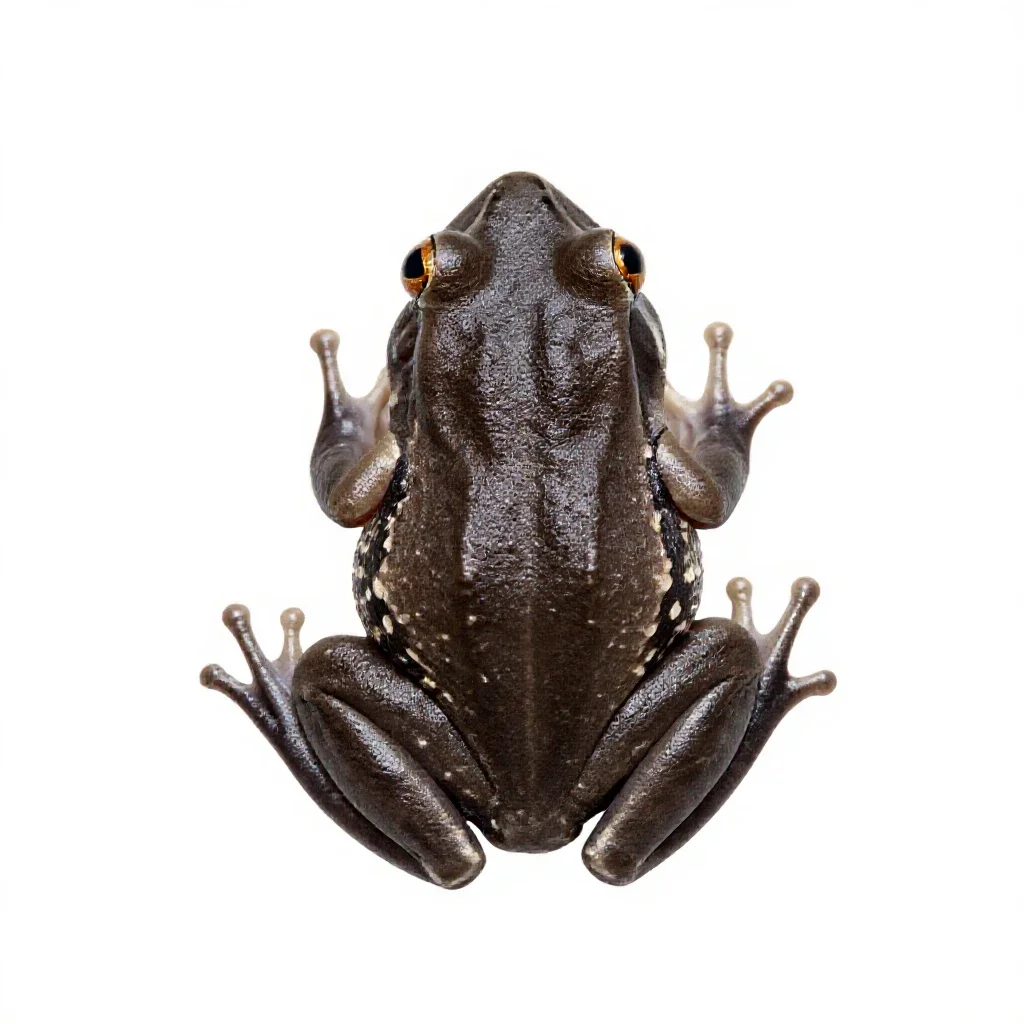 Canyon treefrog isolated on a white background
