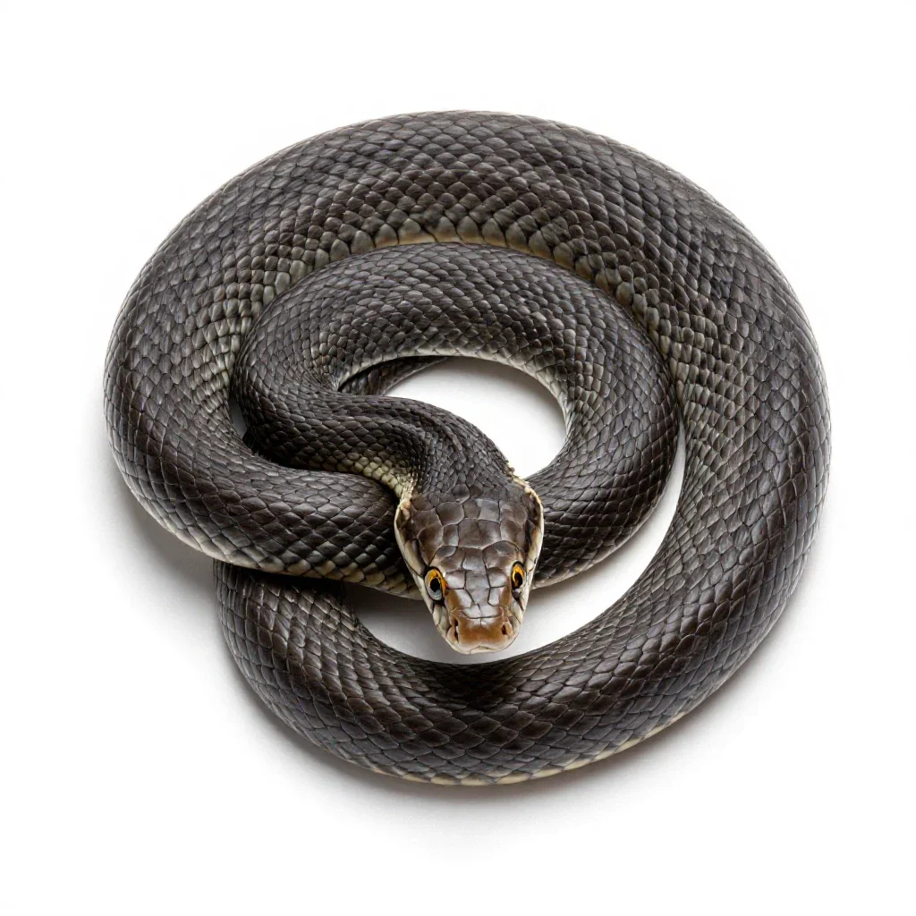 Chicken snake isolated on a white background
