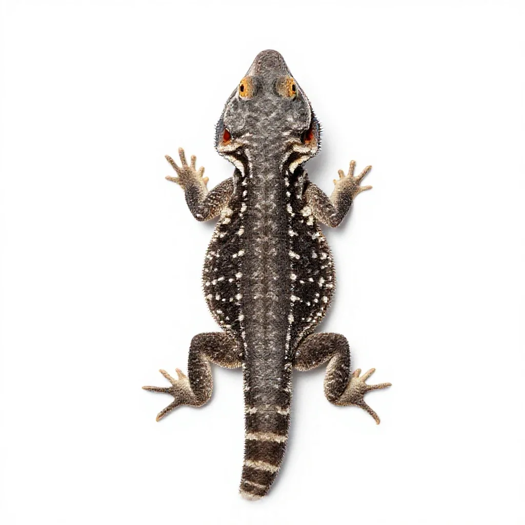 Chuckwalla isolated on a white background
