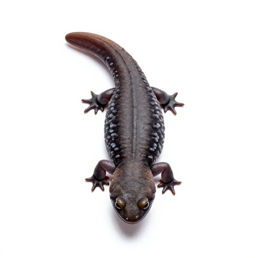 Climbing salamander isolated on a white background