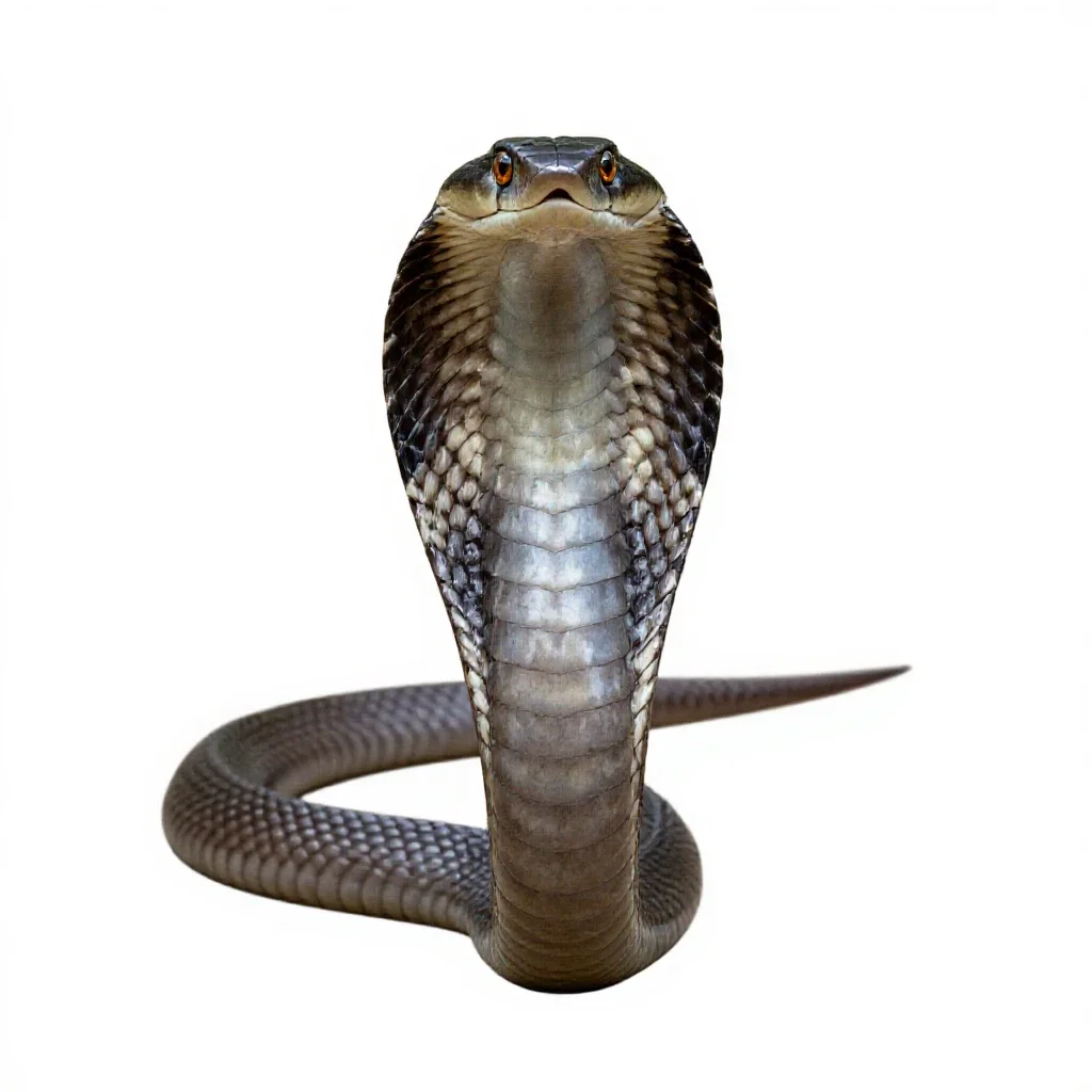 Cobra isolated on a white background