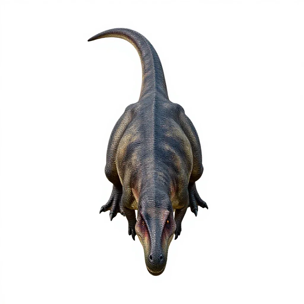 Coelophysis isolated on a white background