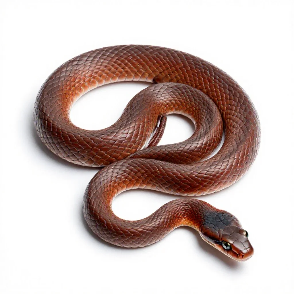 Copperhead isolated on a white background