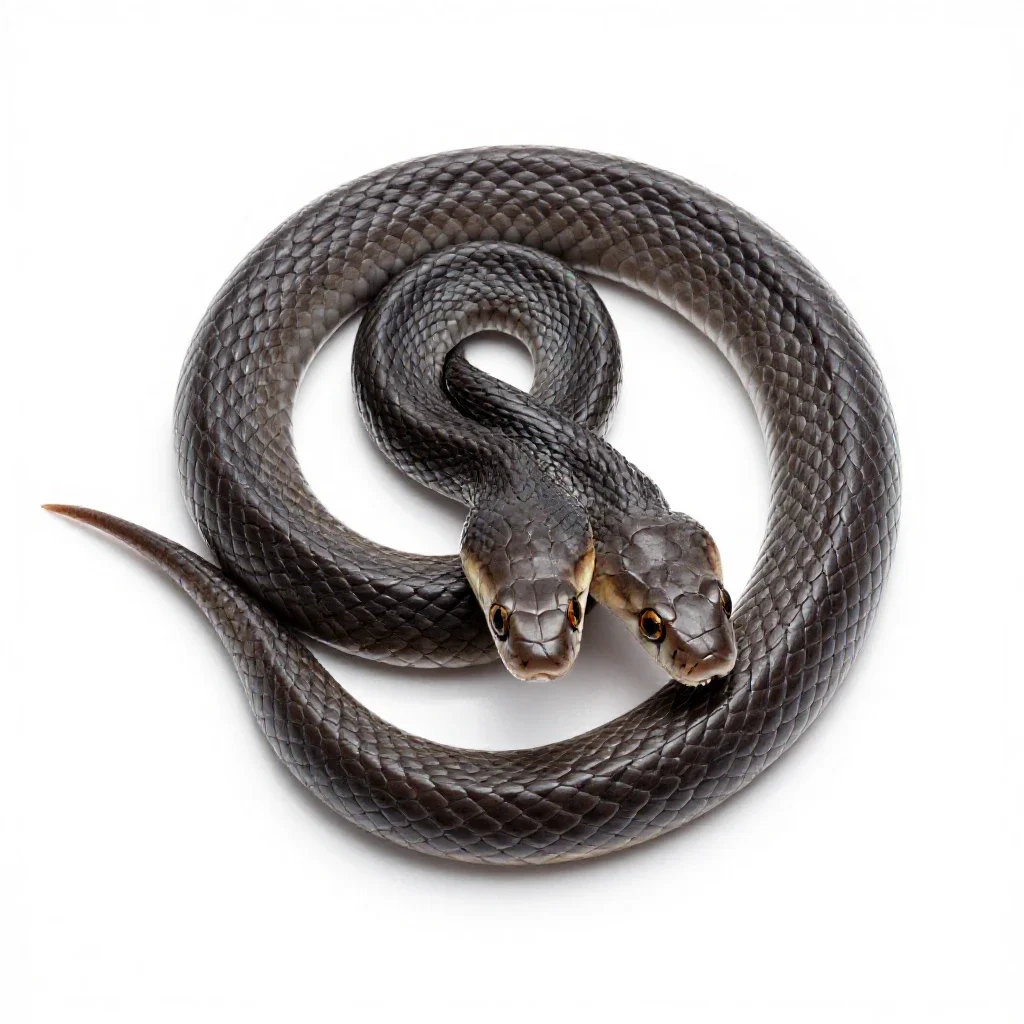 Coral snake isolated on a white background