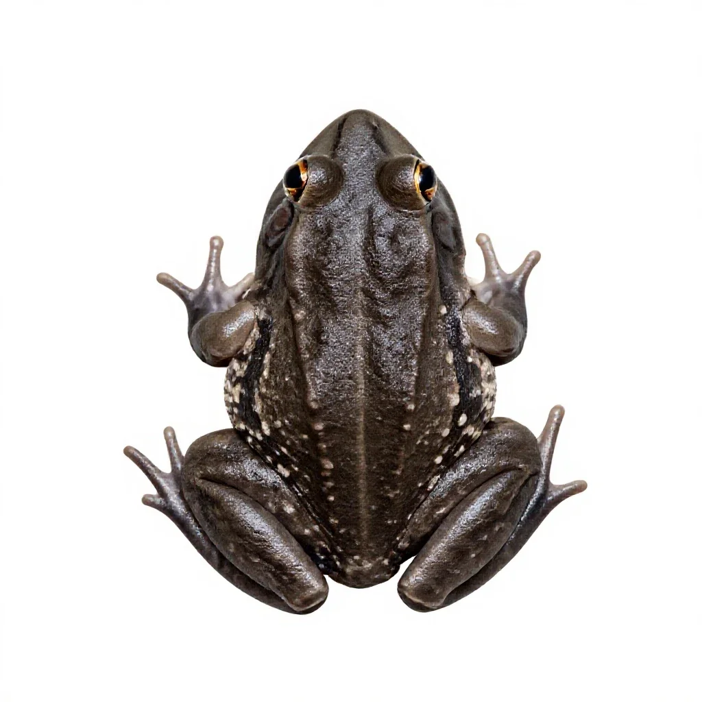 Crapaud isolated on a white background