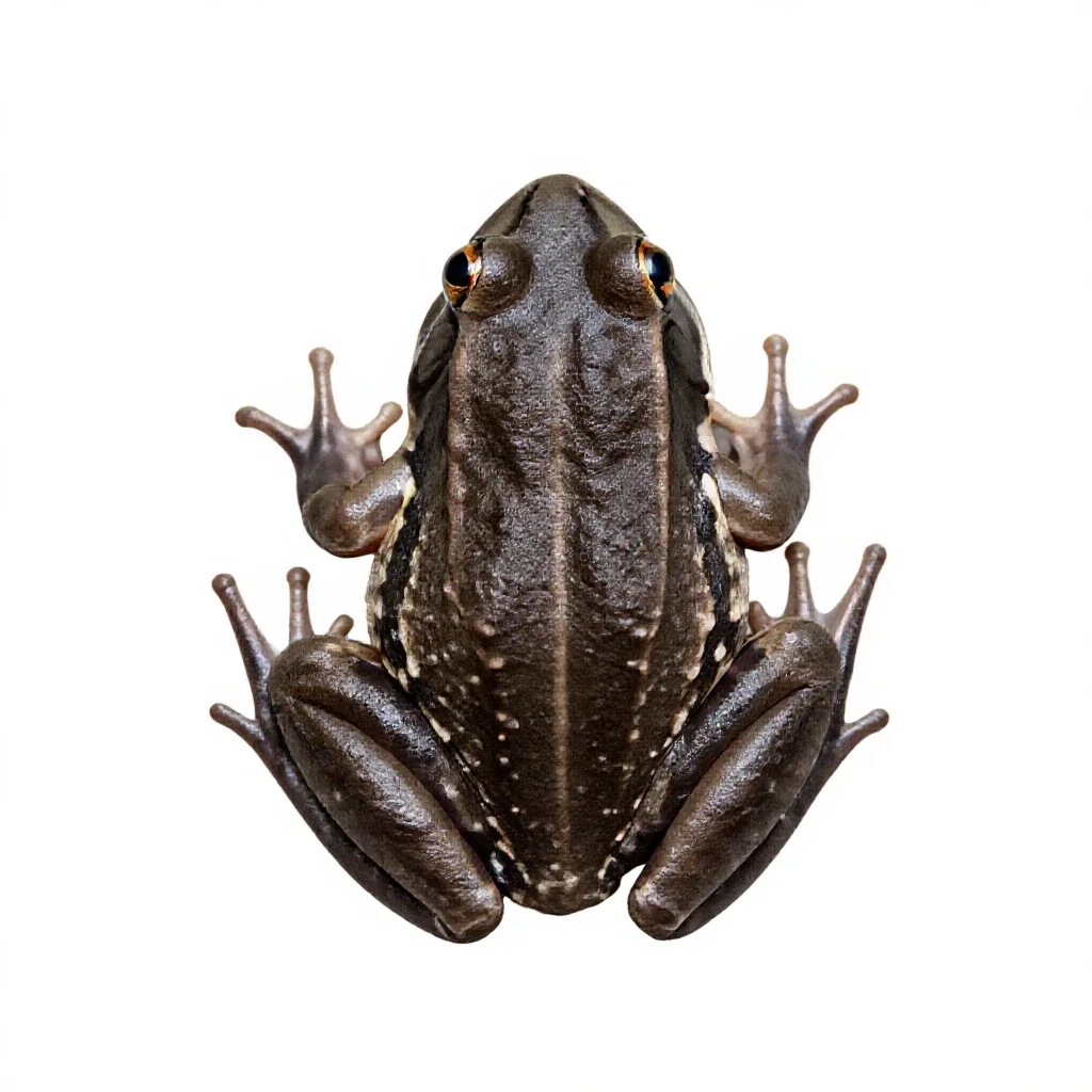 Cricket frog isolated on a white background