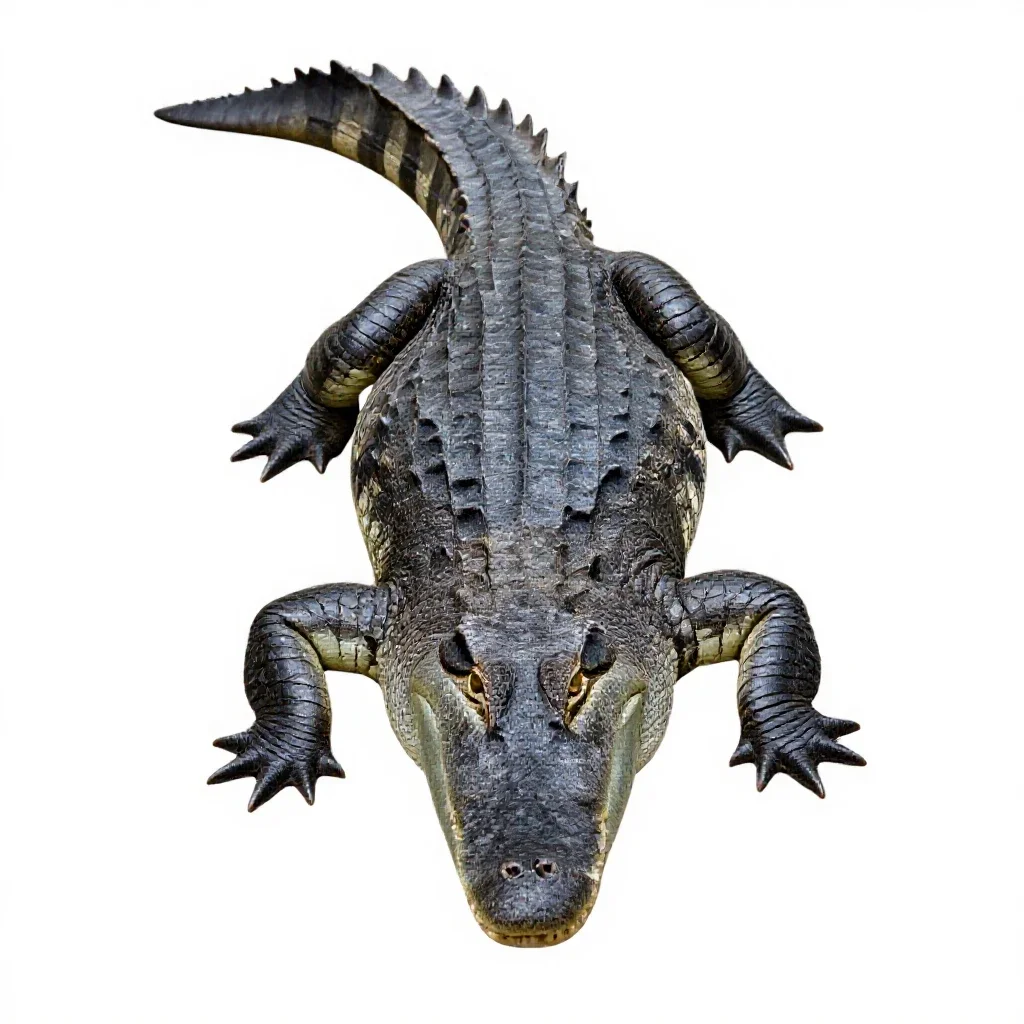 Crocodile isolated on a white background