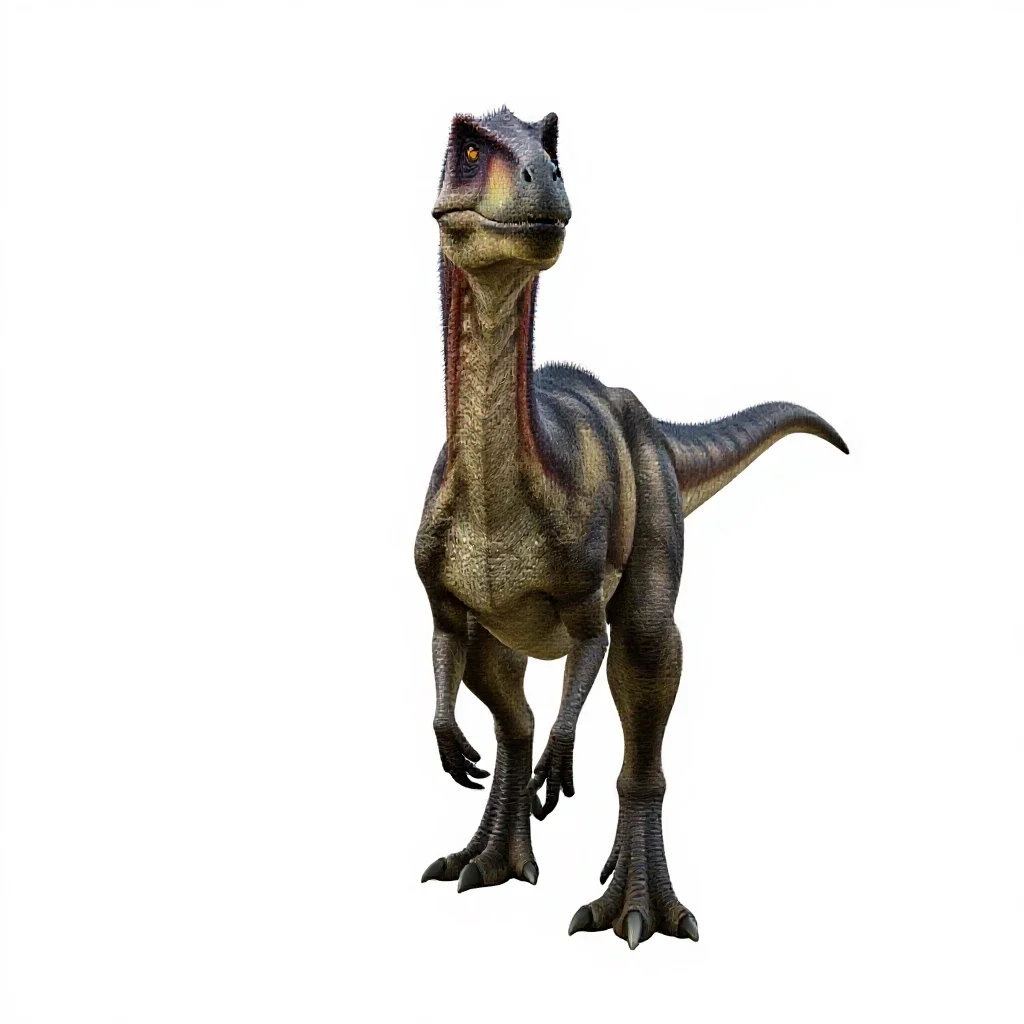 Deinocheirus isolated on a white background