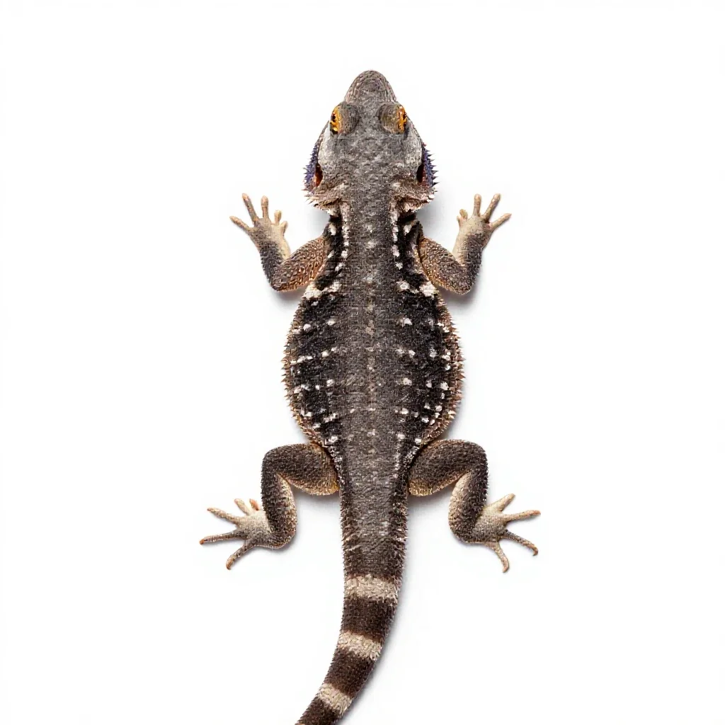 Desert iguana isolated on a white background