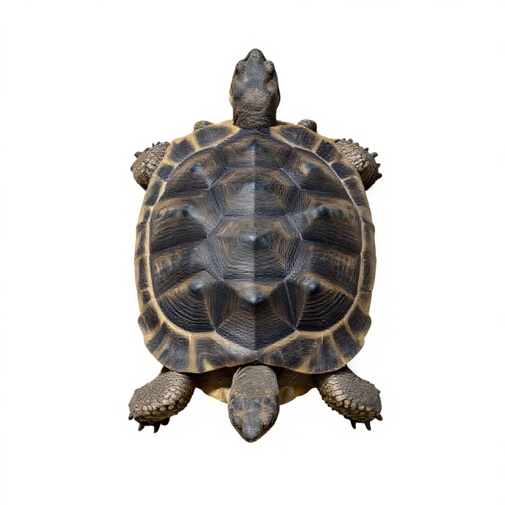 Desert tortoise isolated on a white background