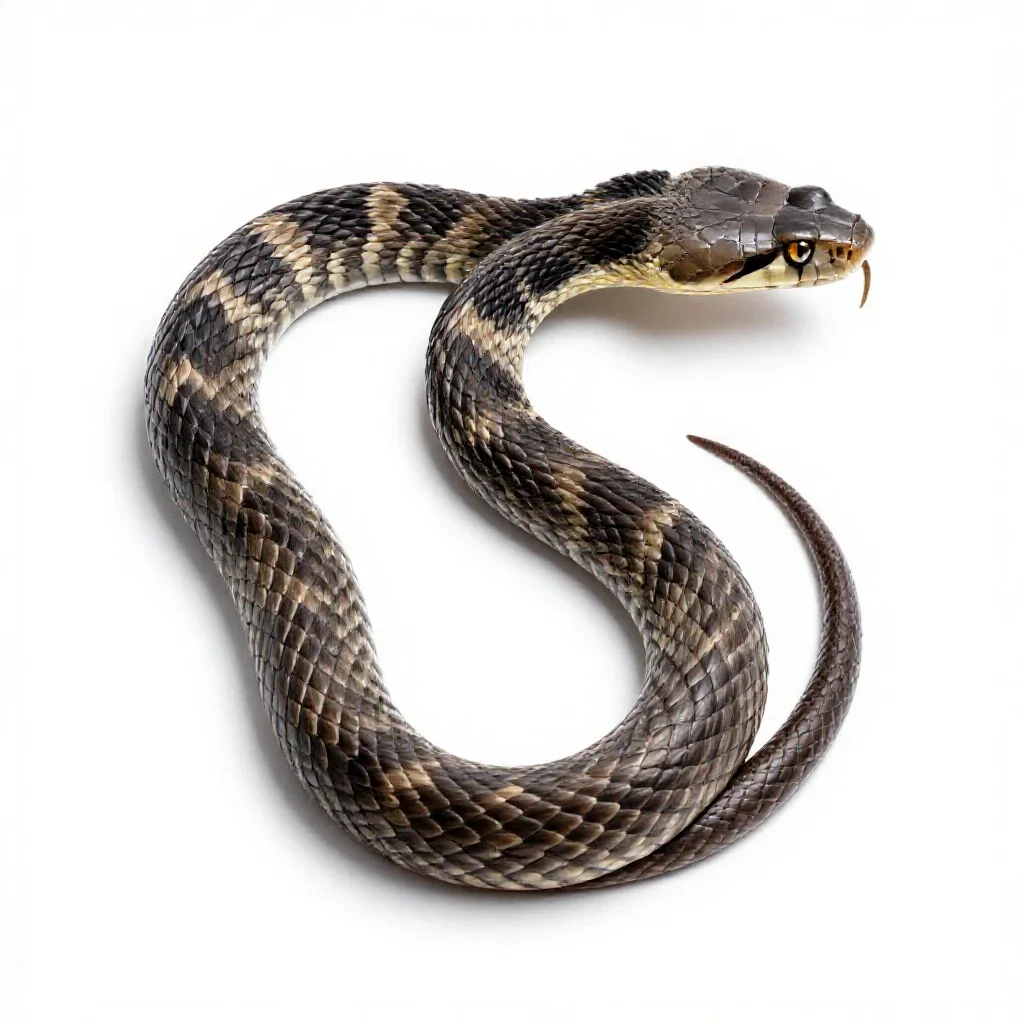 Diamondback isolated on a white background