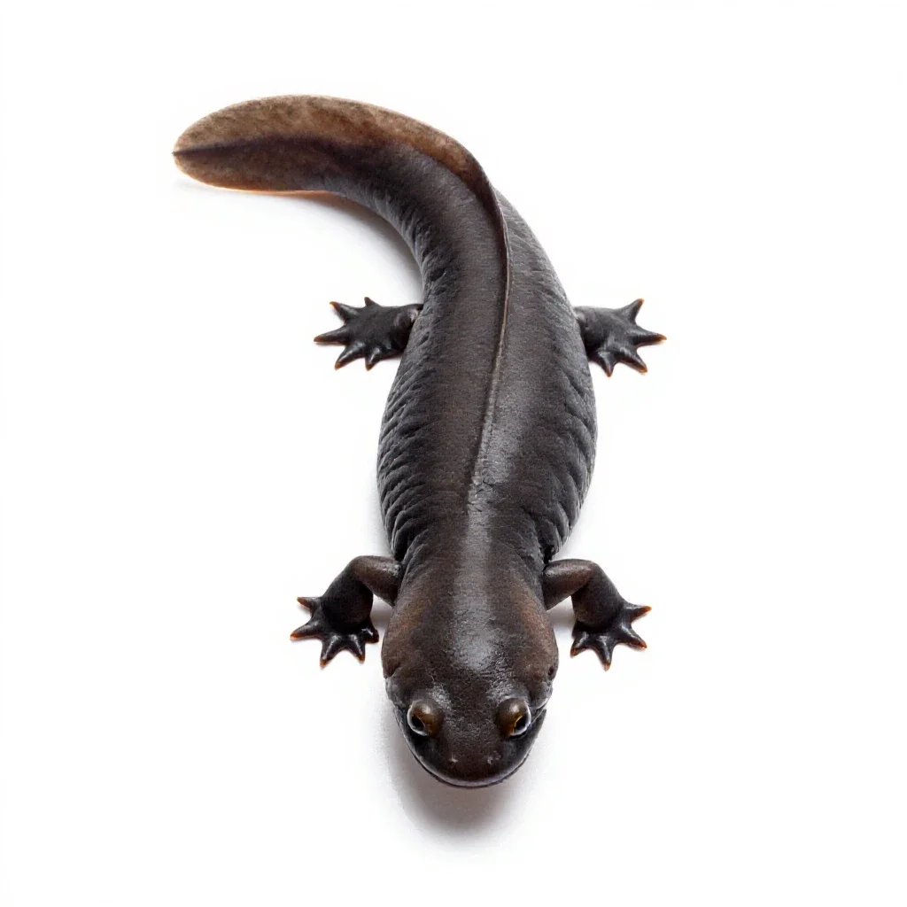 Dicamptodon isolated on a white background