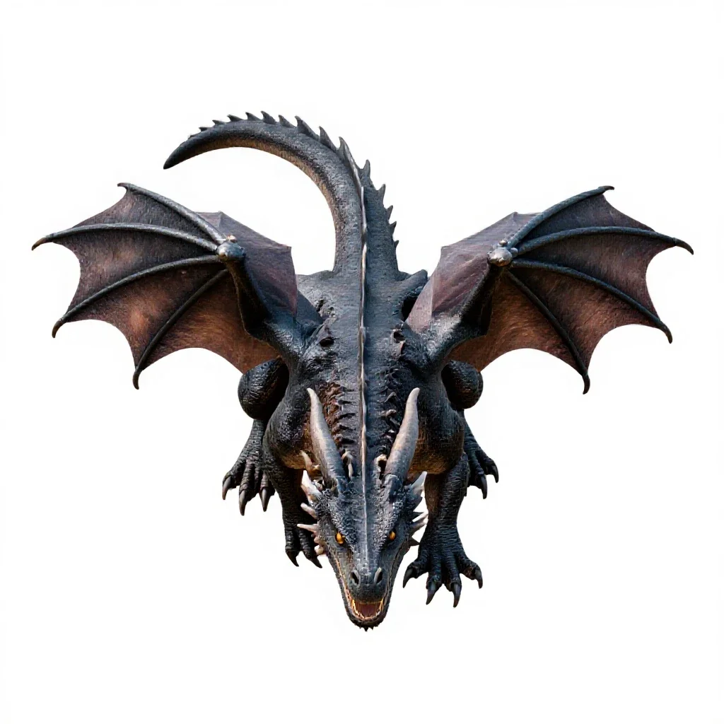 Dragon isolated on a white background