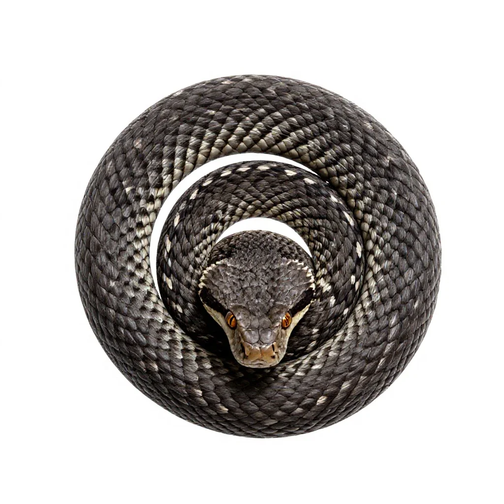Fer-de-lance isolated on a white background