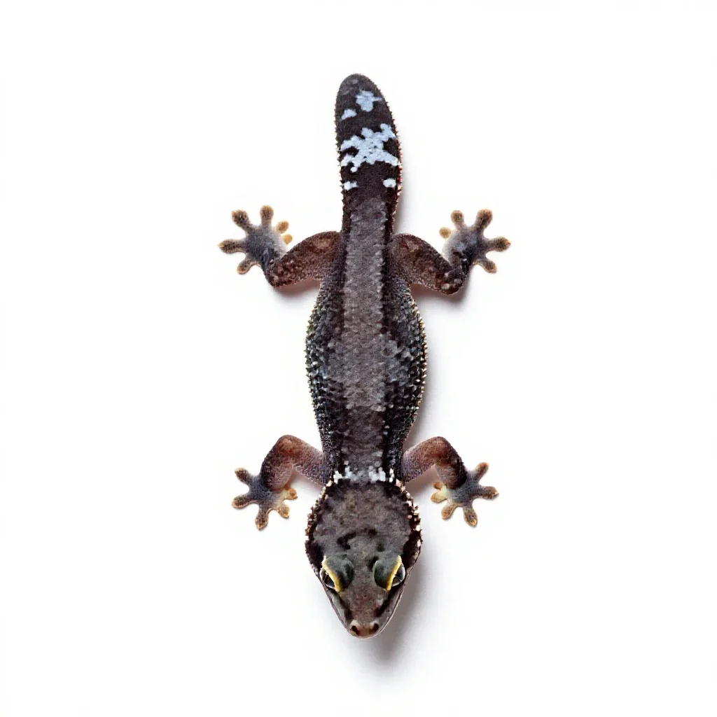 Gecko isolated on a white background