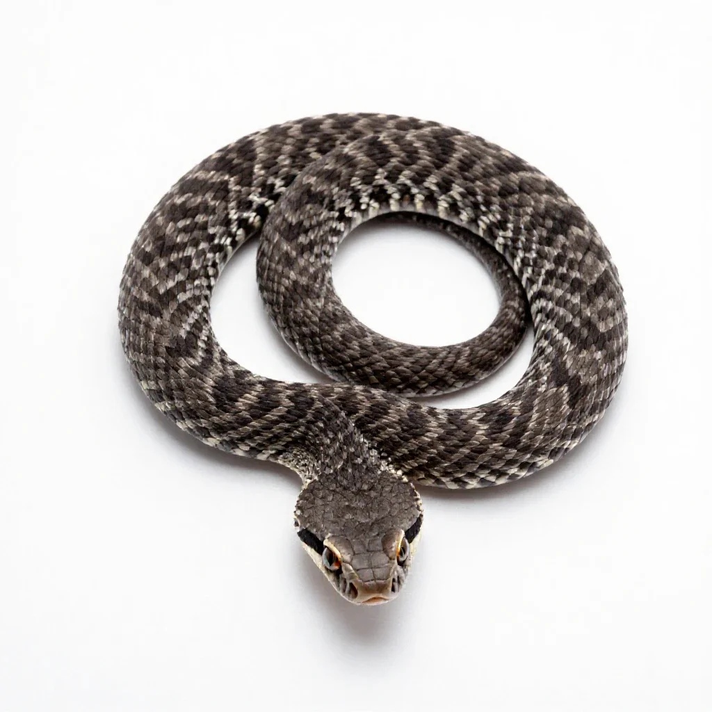 Ground rattler isolated on a white background