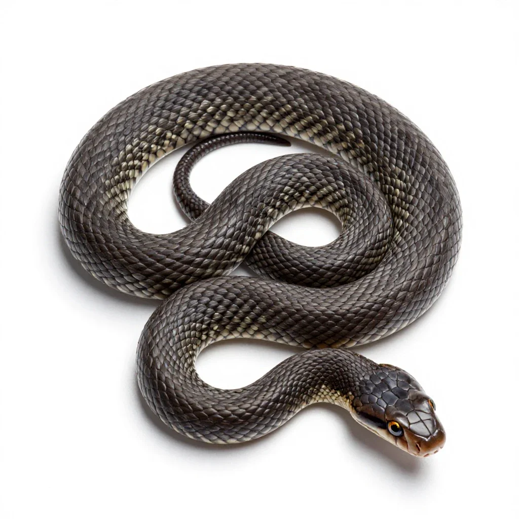 Hognose snake isolated on a white background