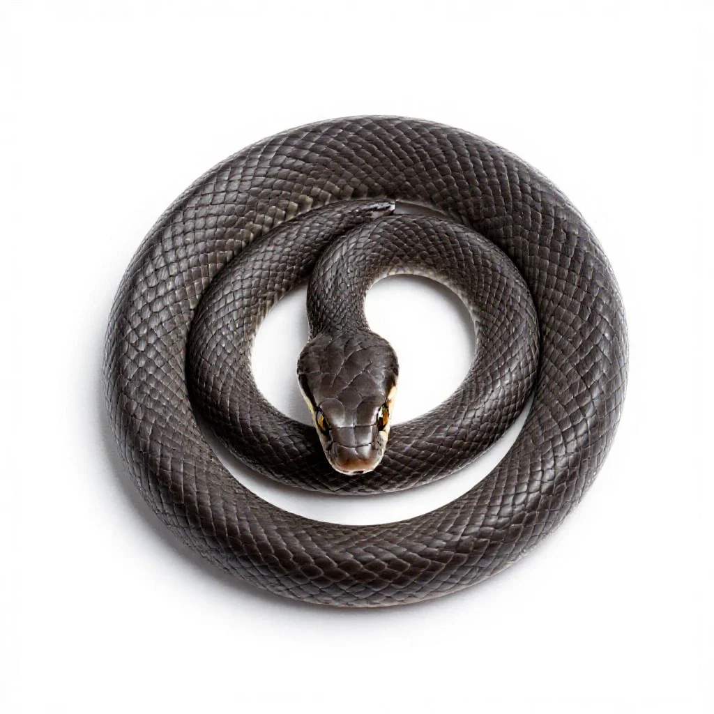 Hoop snake isolated on a white background
