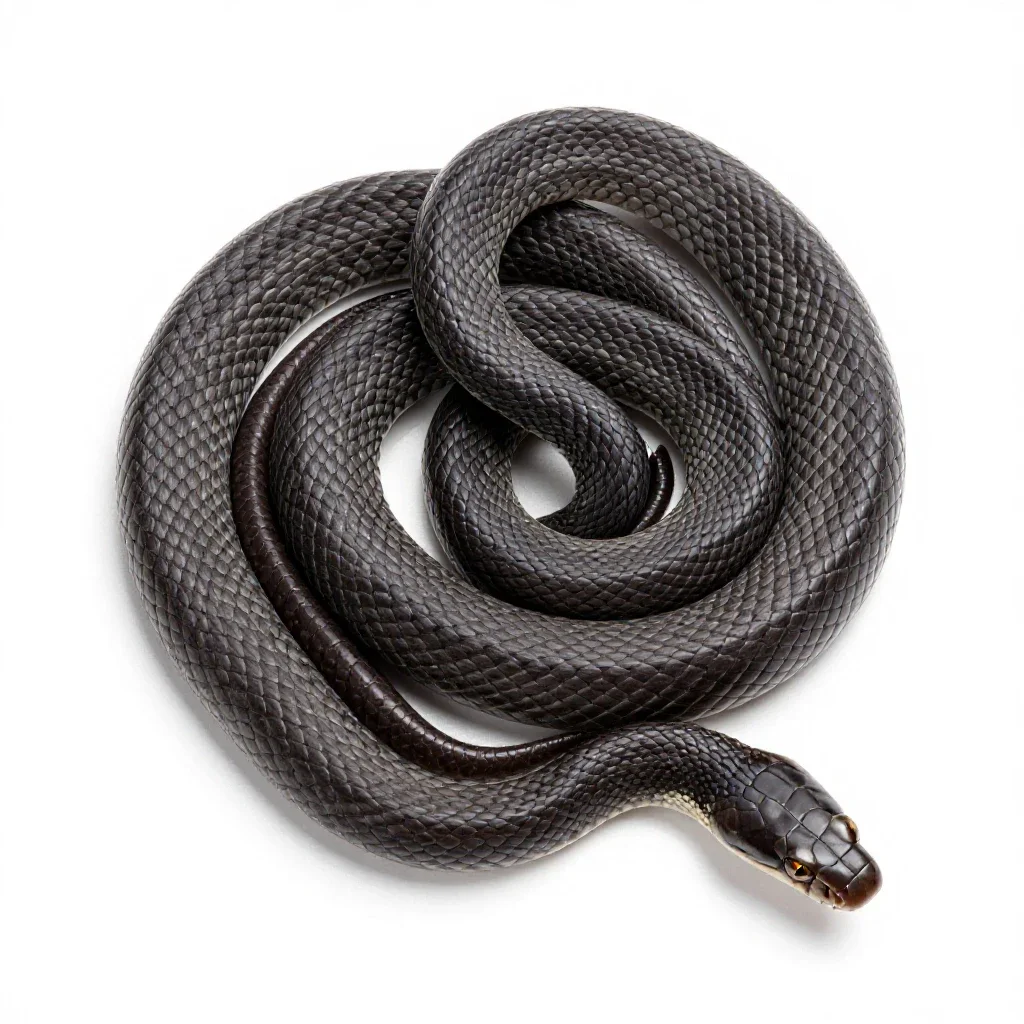 King snake isolated on a white background