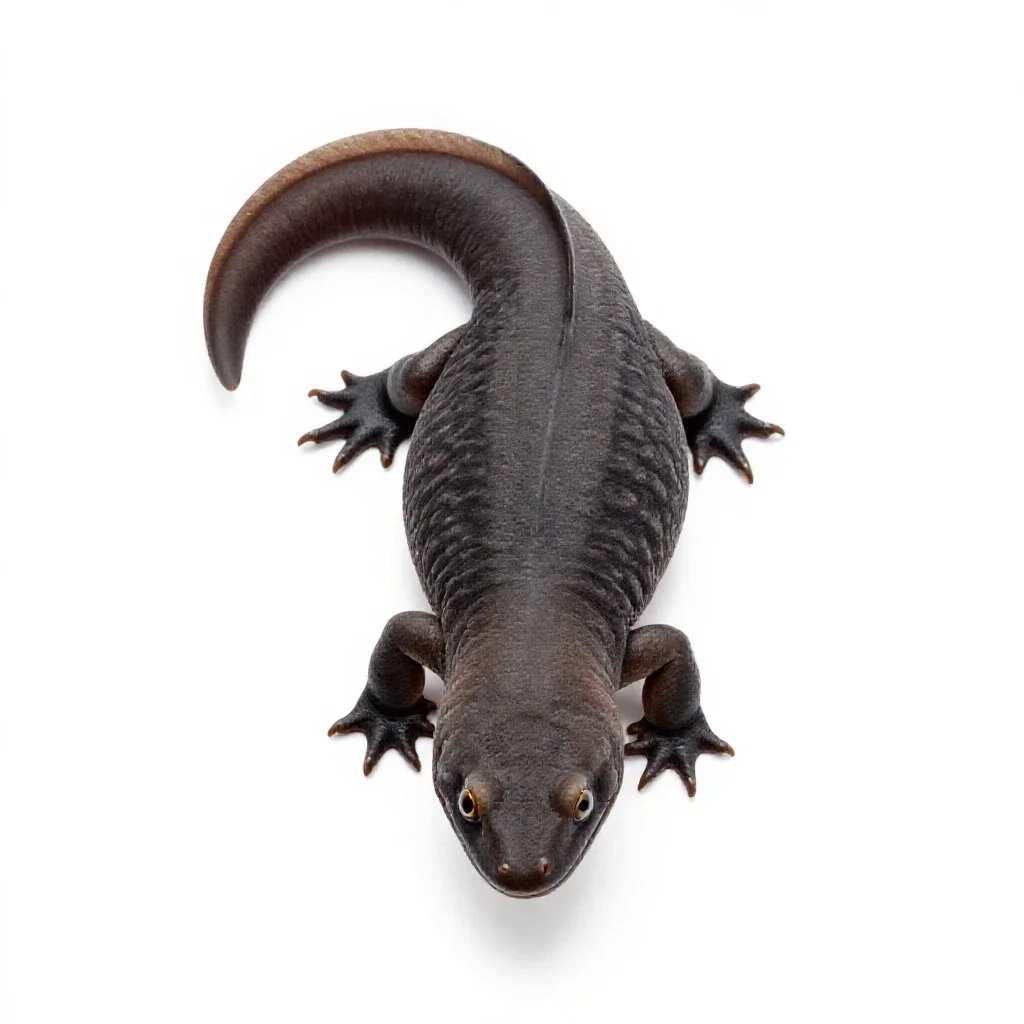 Labyrinthodont isolated on a white background