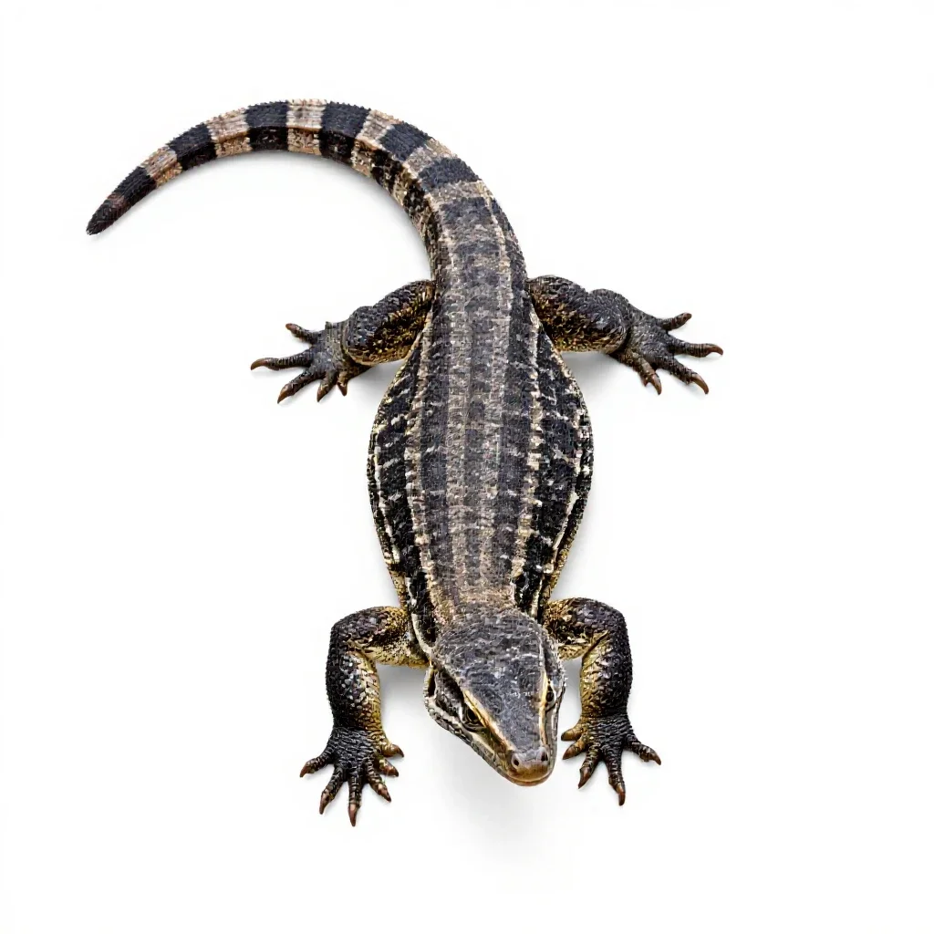 Leopard lizard isolated on a white background