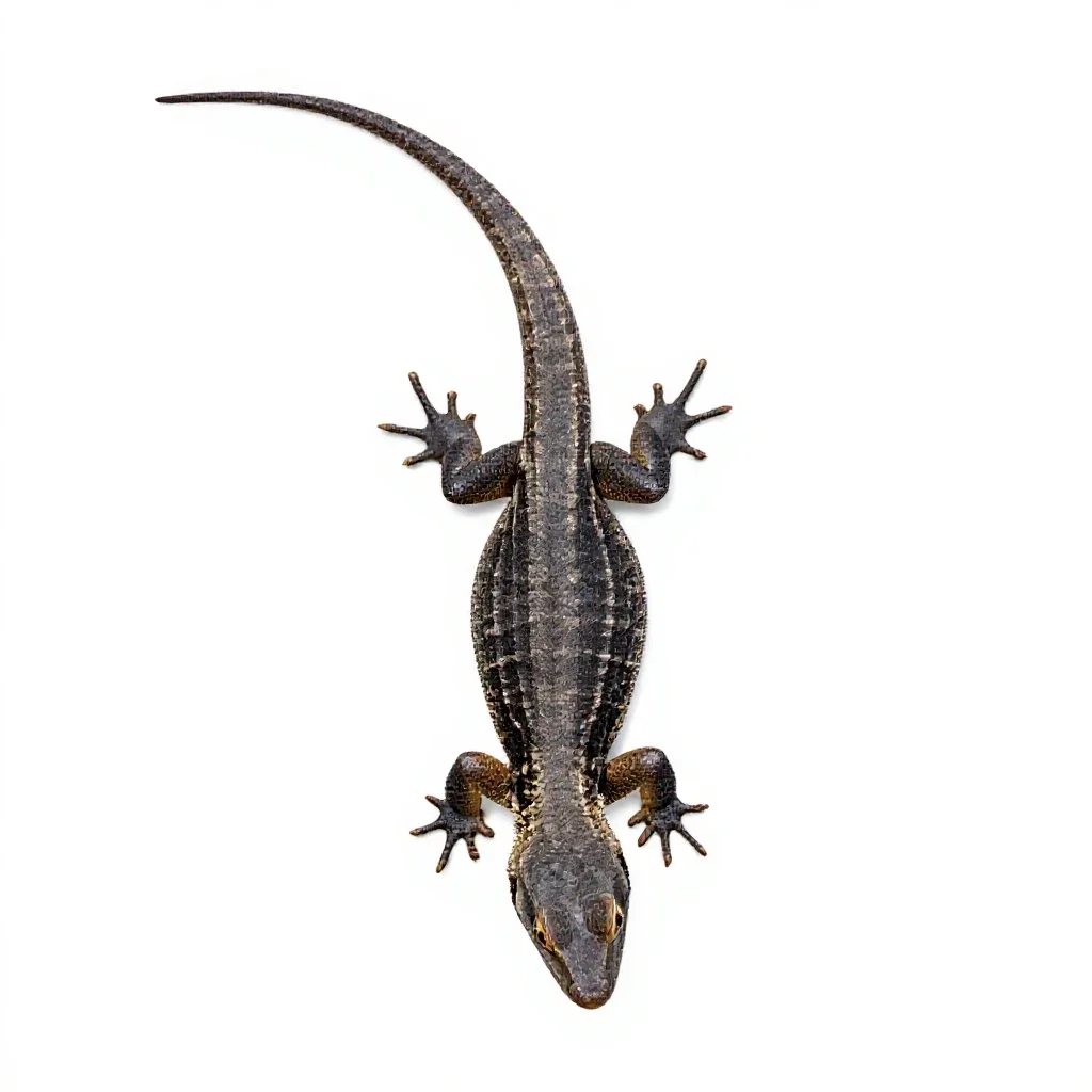 Lizard isolated on a white background