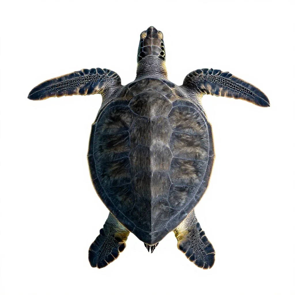 Loggerhead isolated on a white background