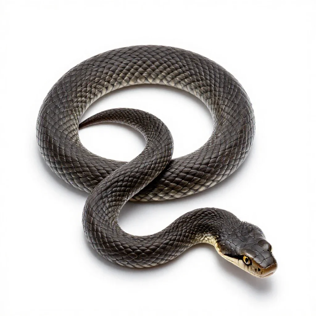 Massasauga isolated on a white background