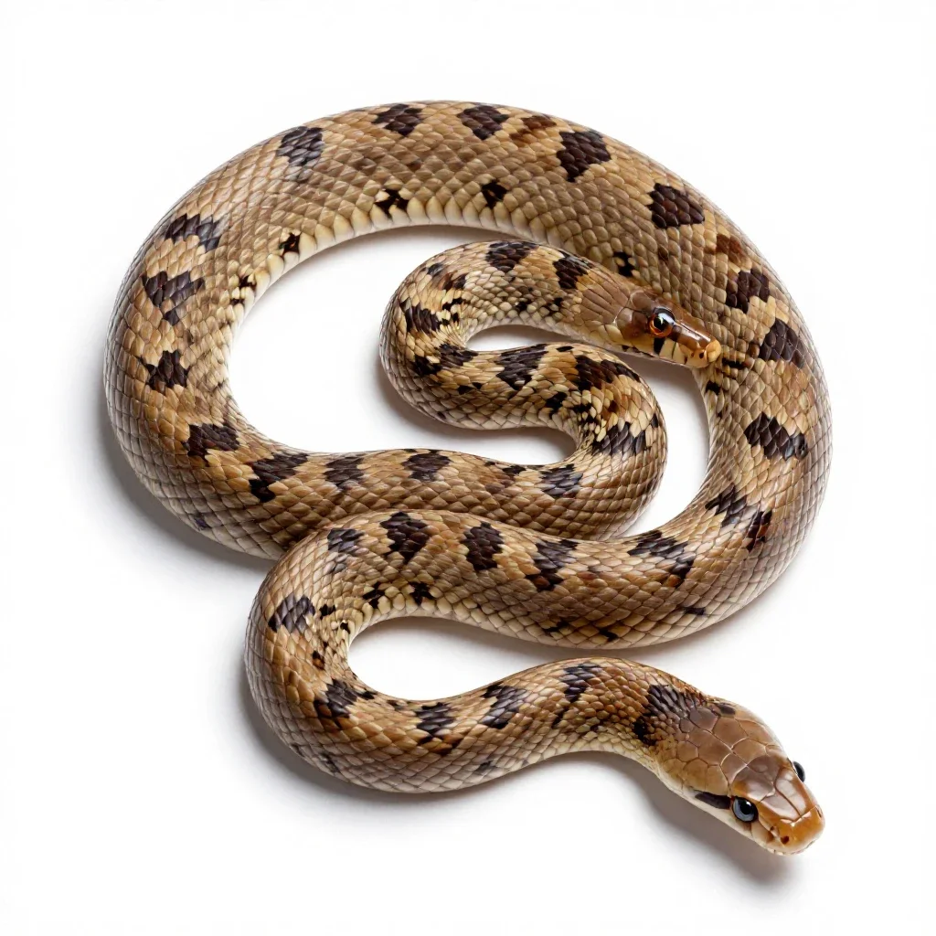 Milk snake isolated on a white background