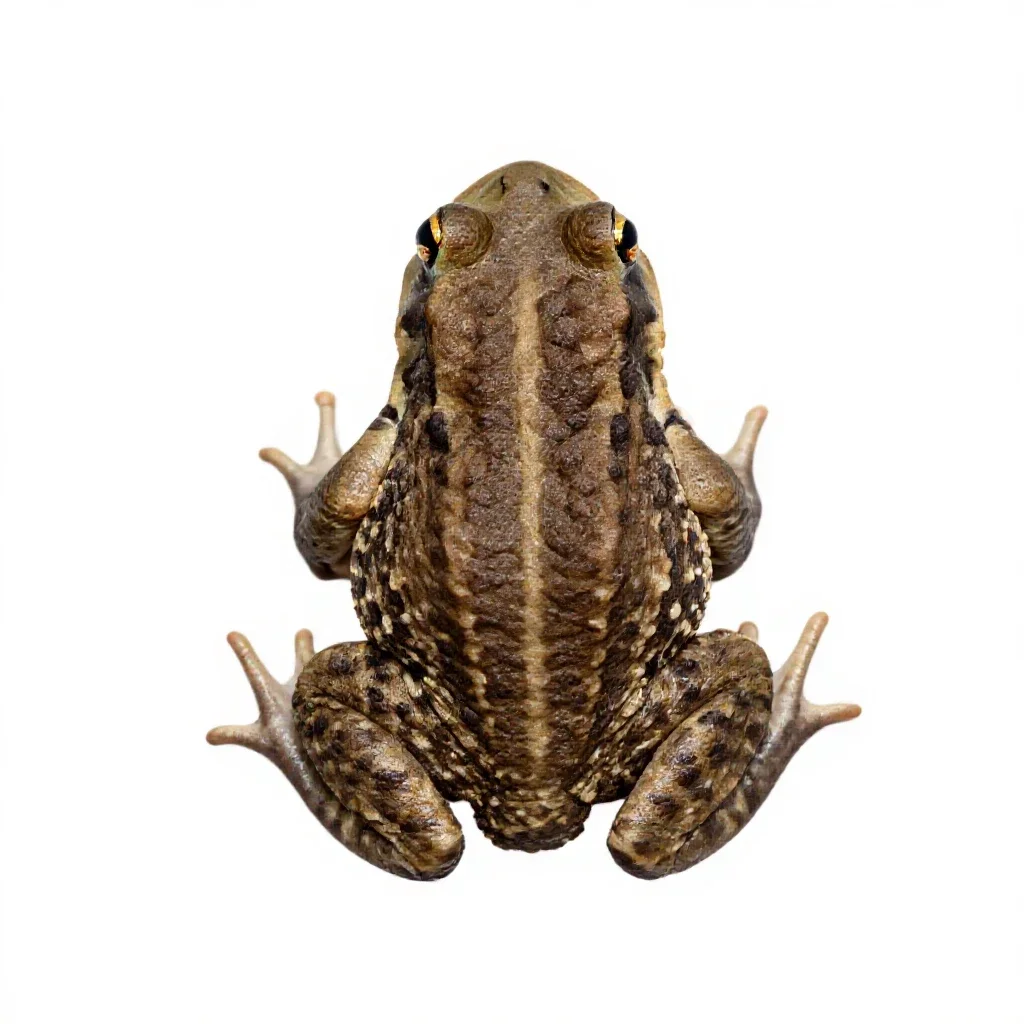 Natterjack isolated on a white background