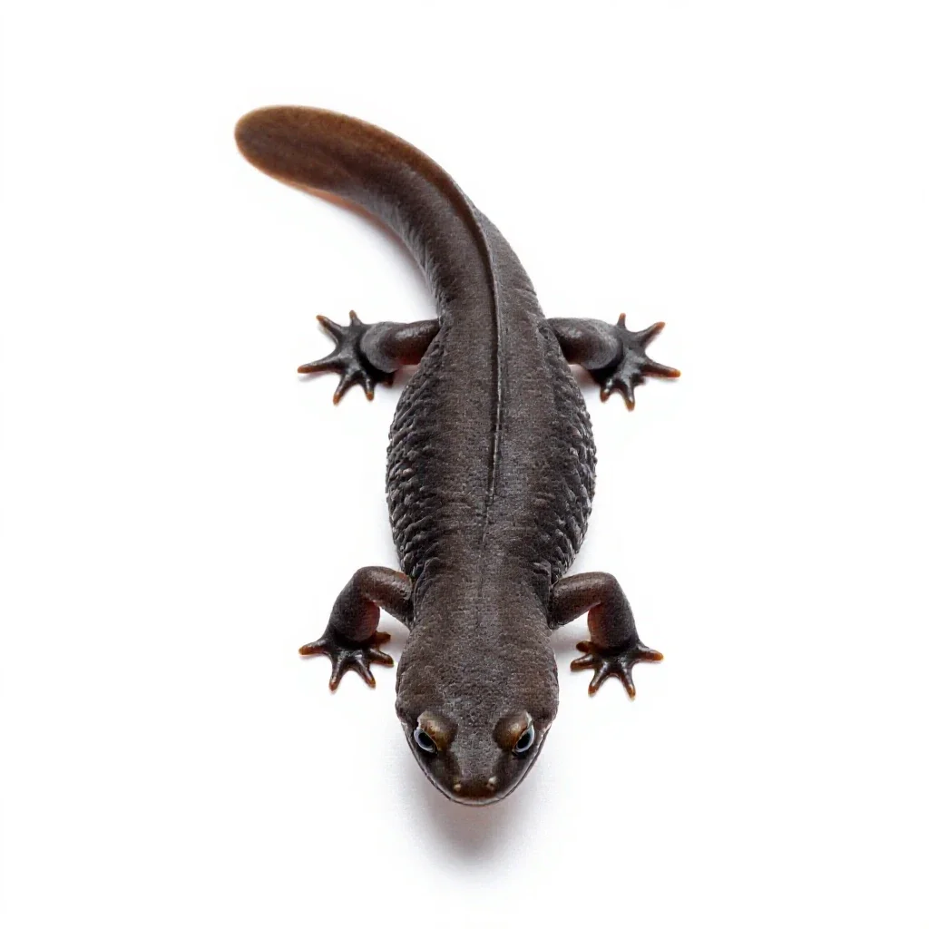 Newt isolated on a white background