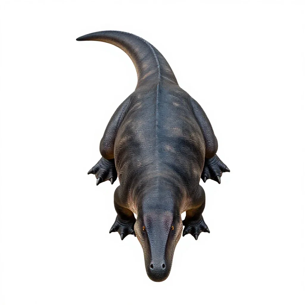 Nothosaur isolated on a white background