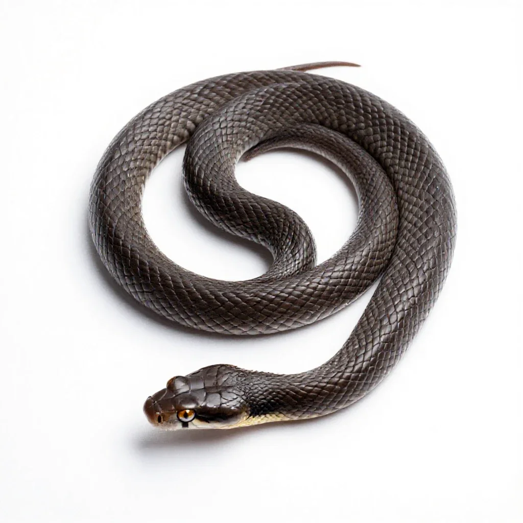 Pine snake isolated on a white background