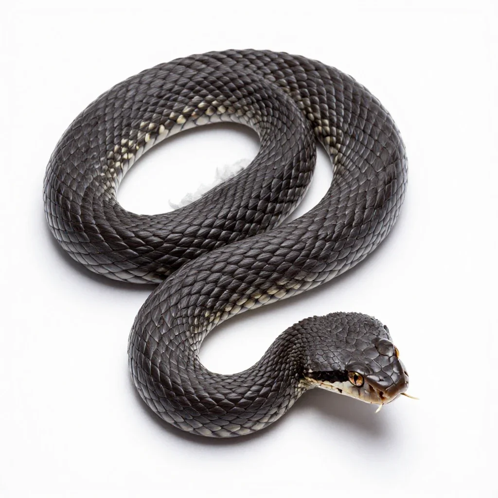 Pit viper isolated on a white background