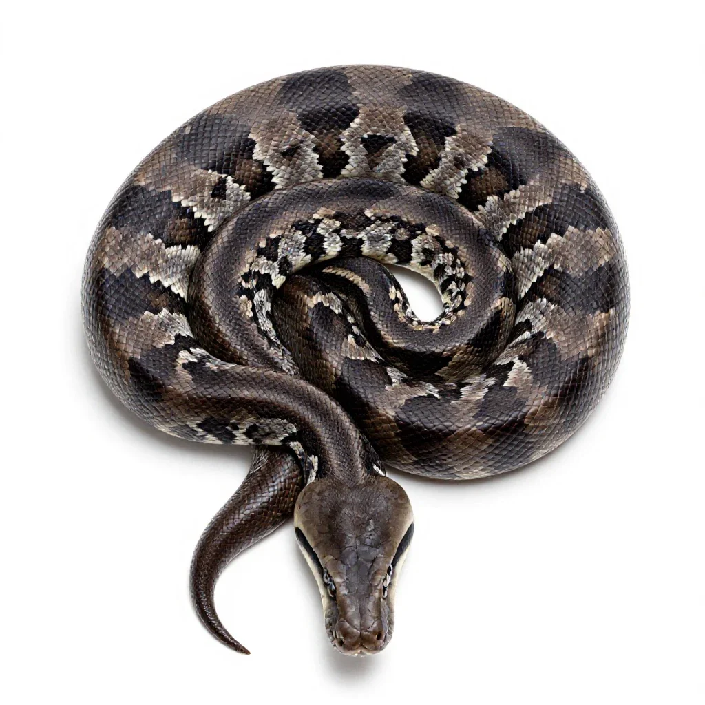 Python isolated on a white background