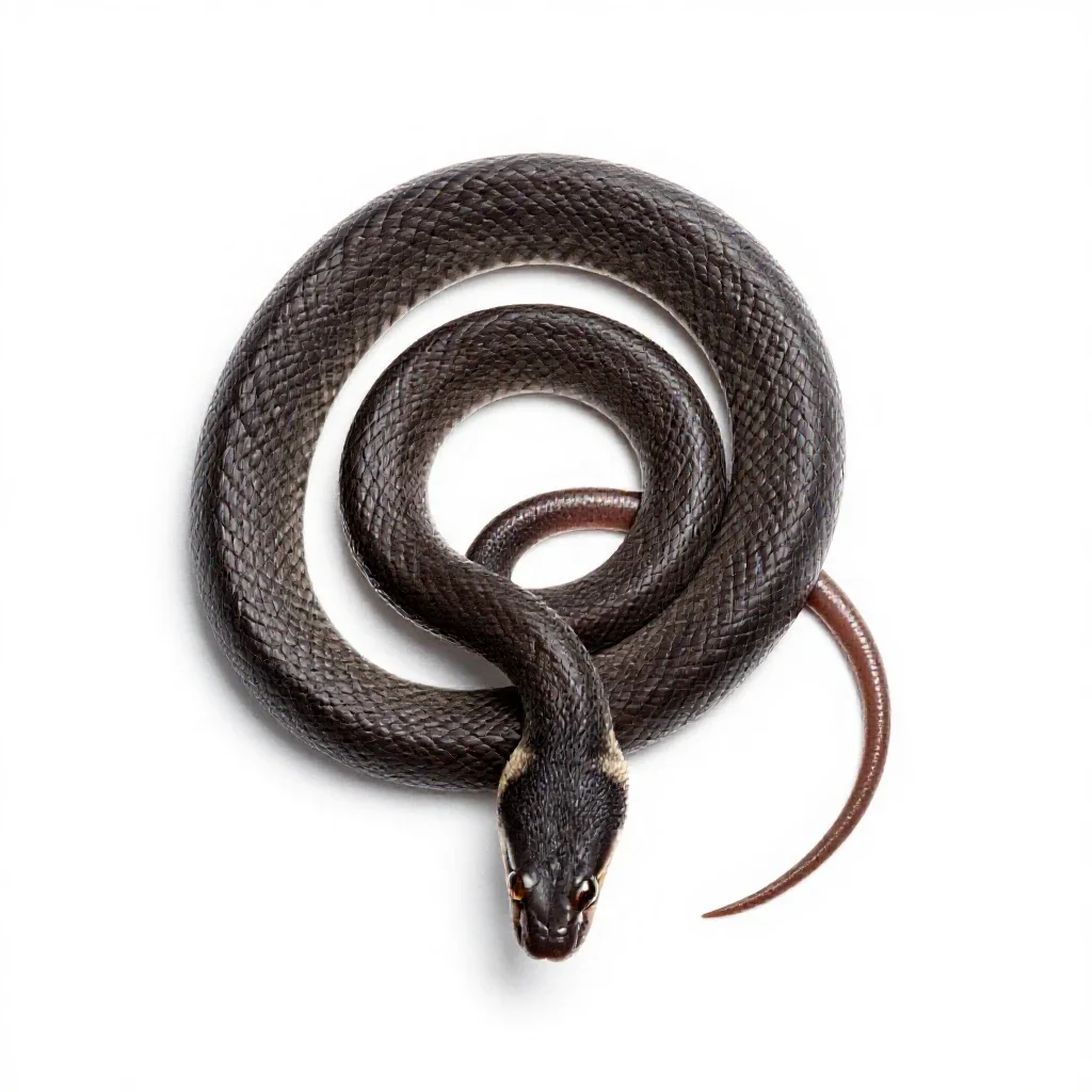 Rat snake isolated on a white background