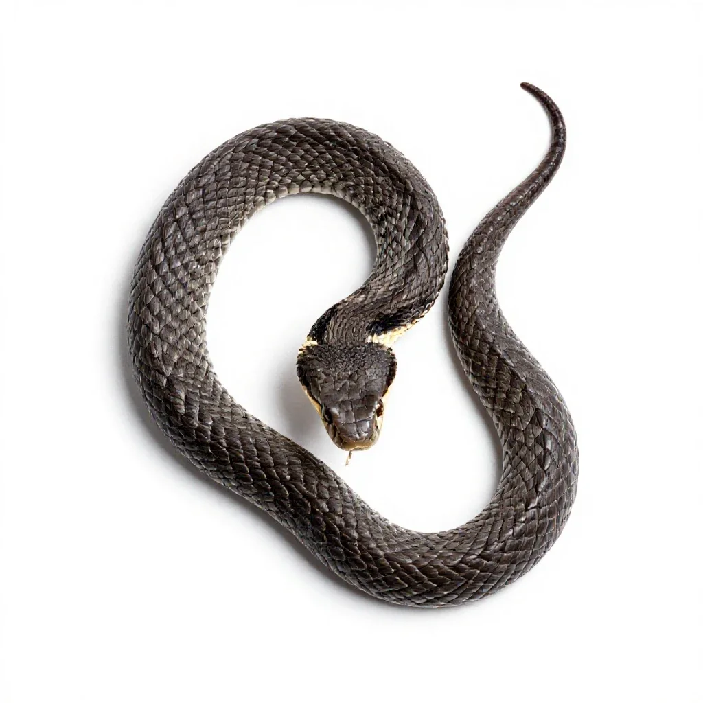 Rattlesnake isolated on a white background