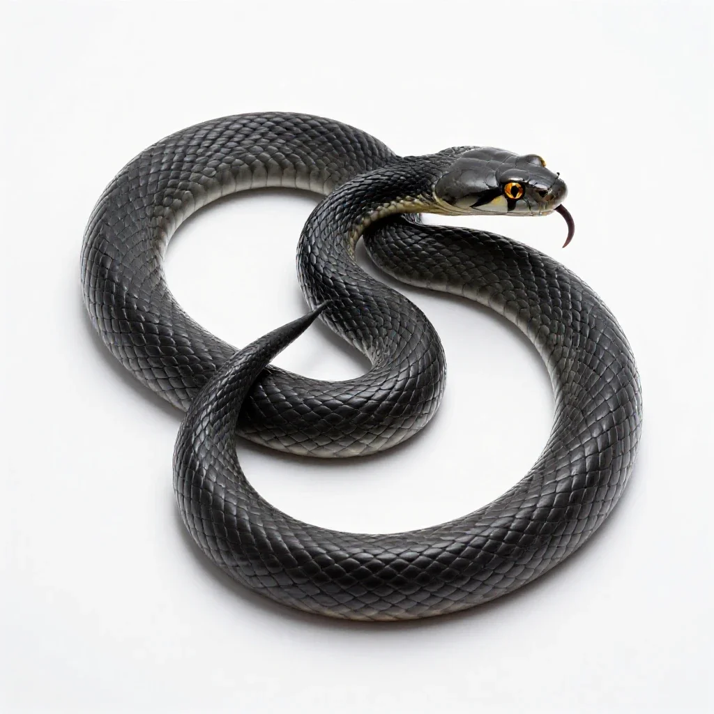 Ringhals isolated on a white background
