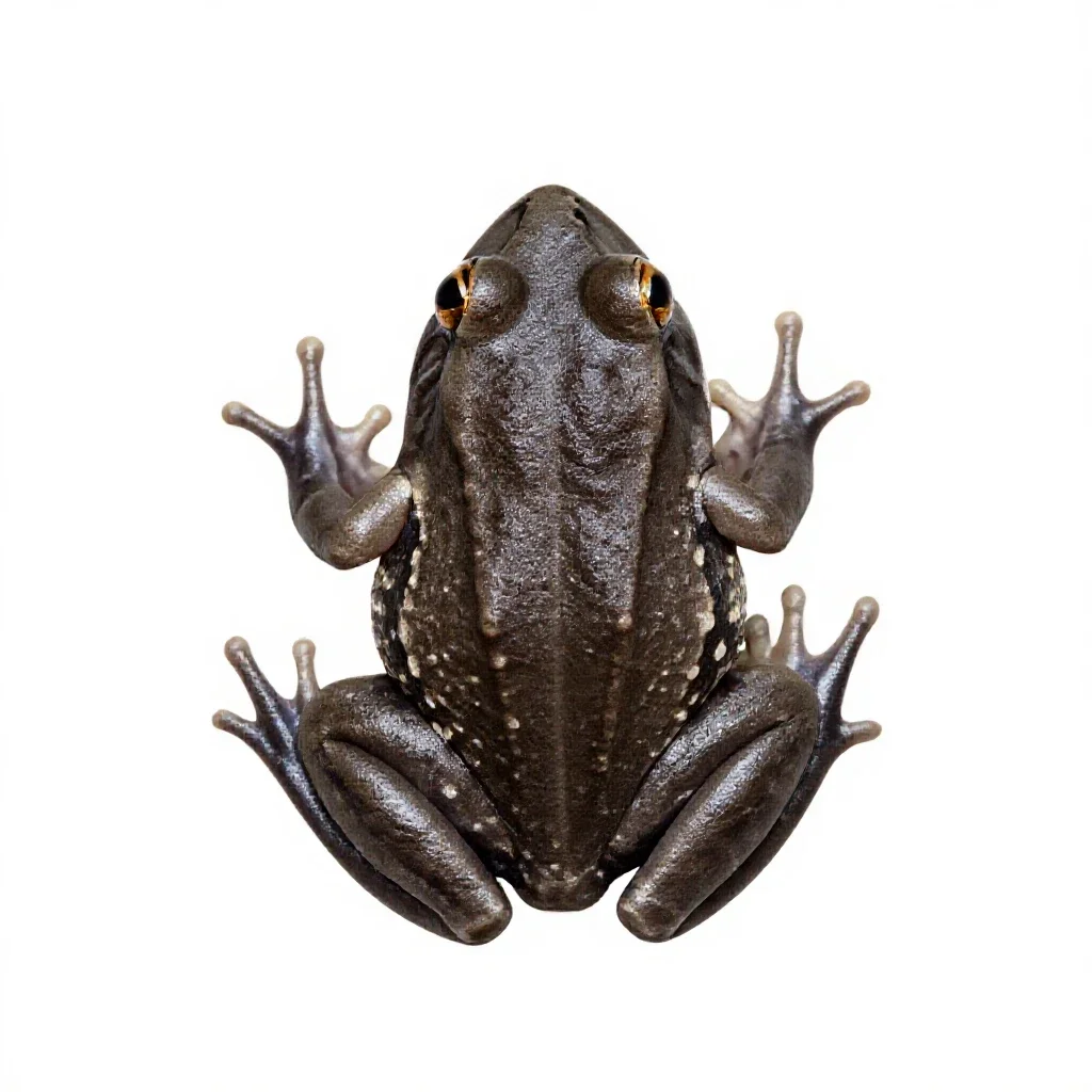 Robber frog isolated on a white background