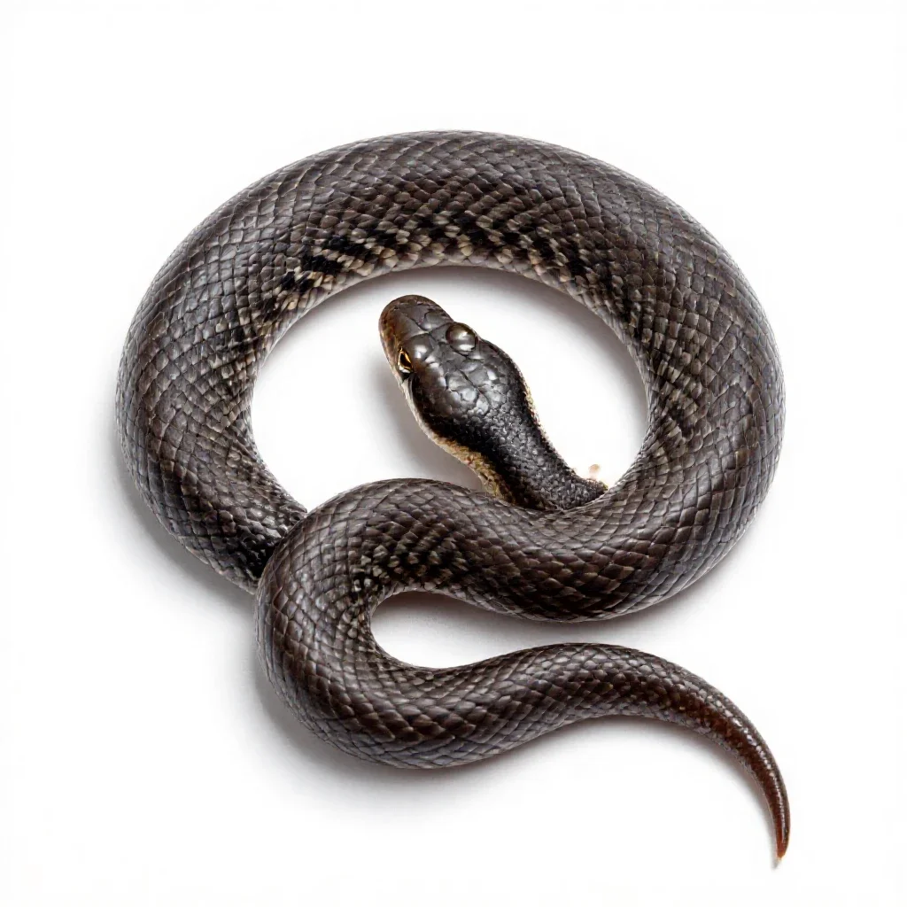 Rosy boa isolated on a white background