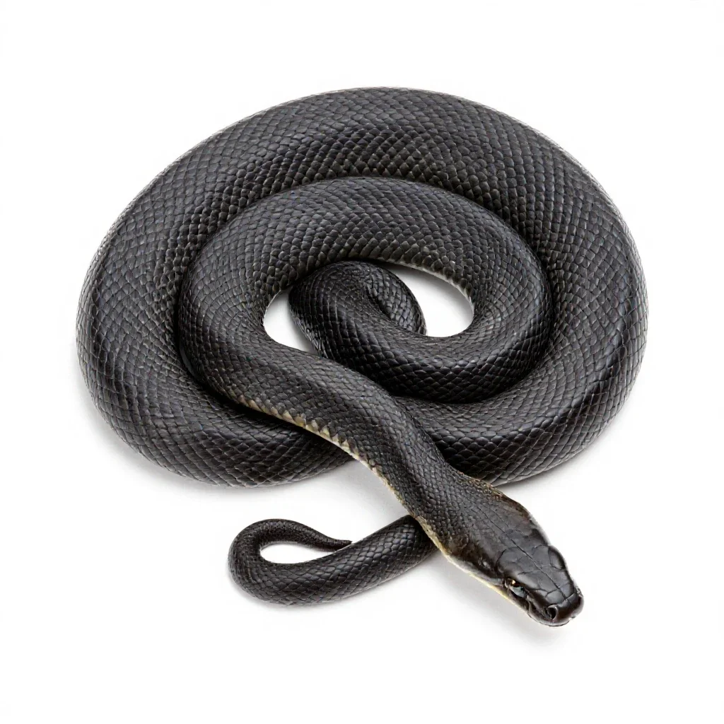 Rubber boa isolated on a white background