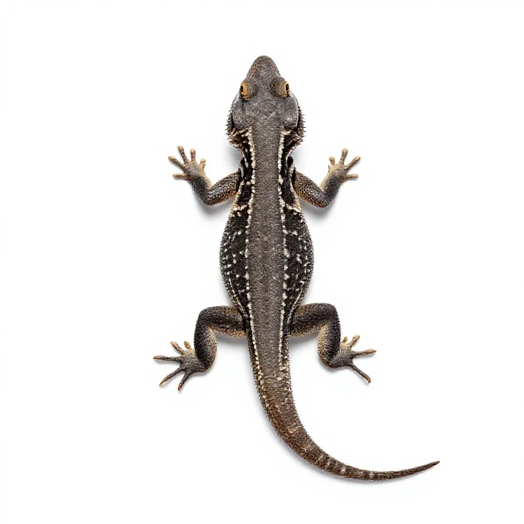 Sagebrush lizard isolated on a white background