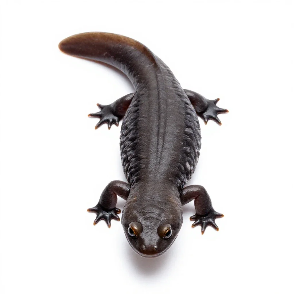Salamander isolated on a white background