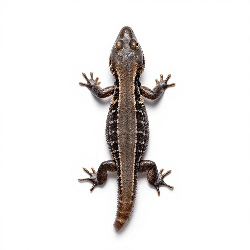 Sand lizard isolated on a white background