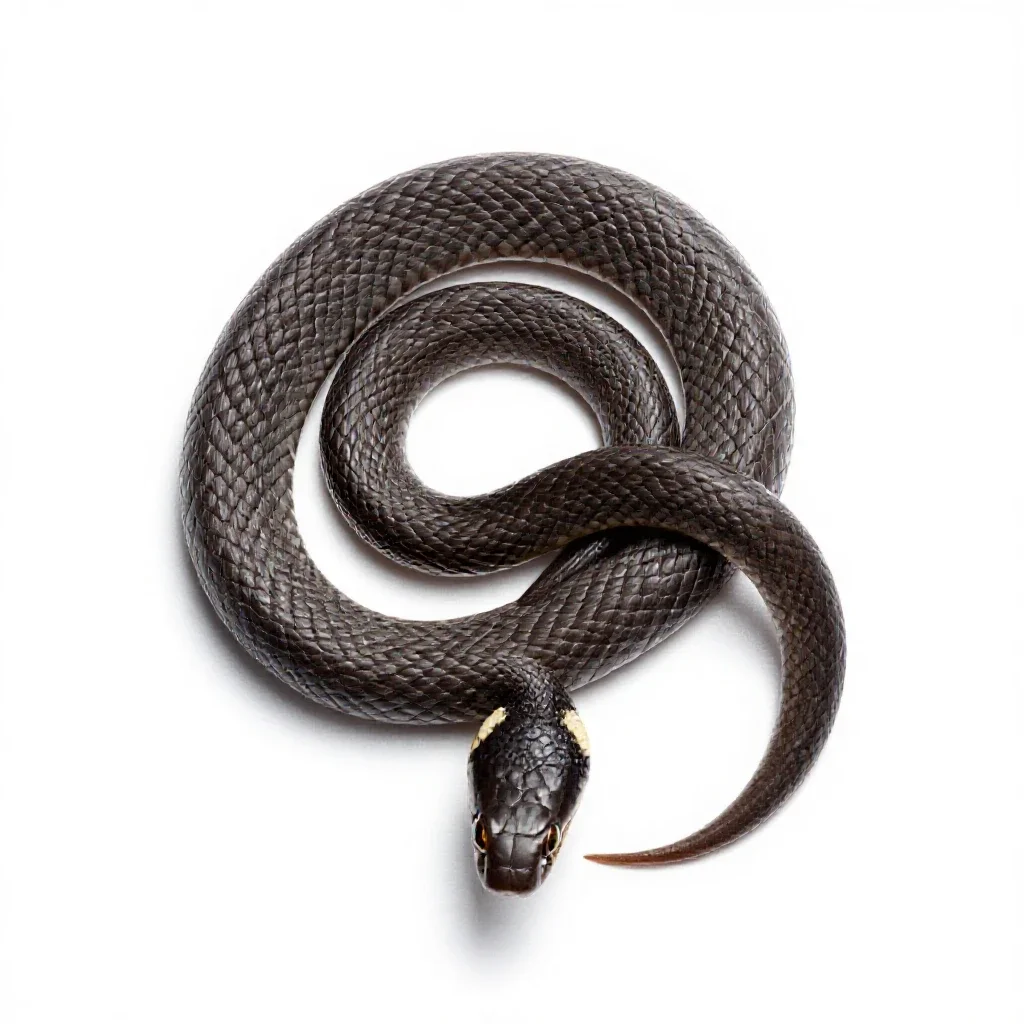 Sand snake isolated on a white background